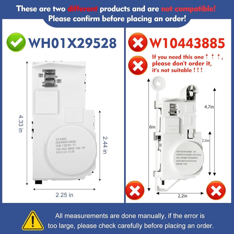 Garsoo Upgrade WH01X29528 Washer Door Lock (OEM) Compatible with ge Washing Machine, Replacement AP6985313, EAP12749276, 4958749, PS12749276, PD00060769. 3-Year Warranty - Image 2